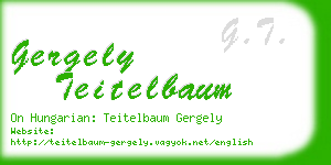 gergely teitelbaum business card